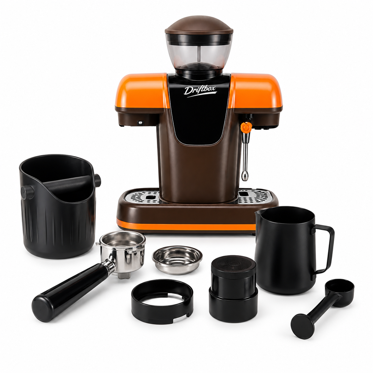 Freshly grind, brew, and froth café-style coffee at home with one premium espresso machine.