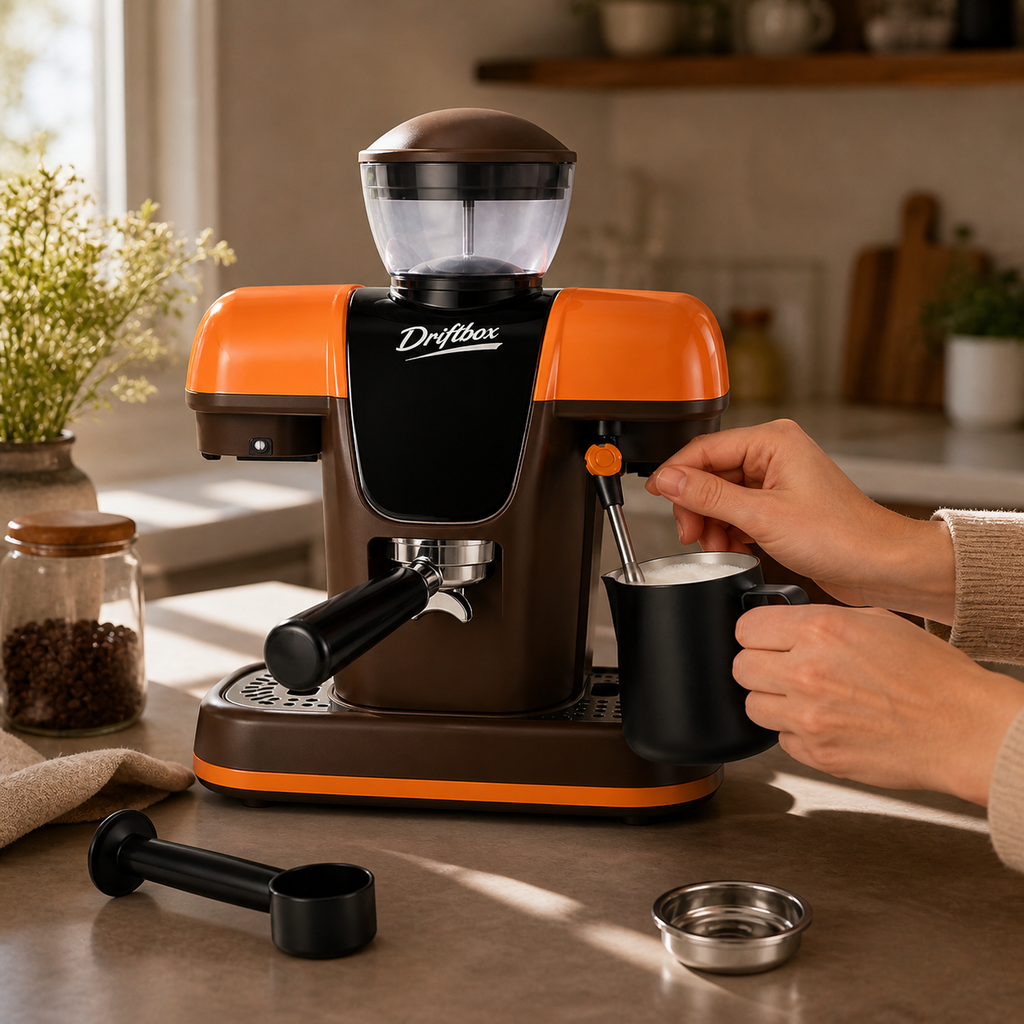 Freshly grind, brew, and froth café-style coffee at home with one premium espresso machine.