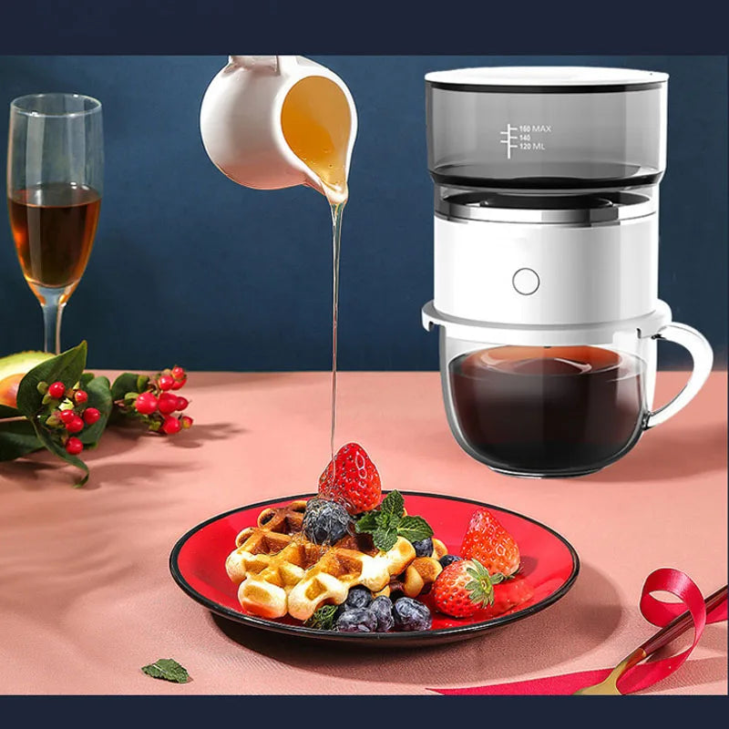 Valuemart Mini Hand-Pressed Coffee Maker with Coffee Grinder & Hand Drip Americano Brewer