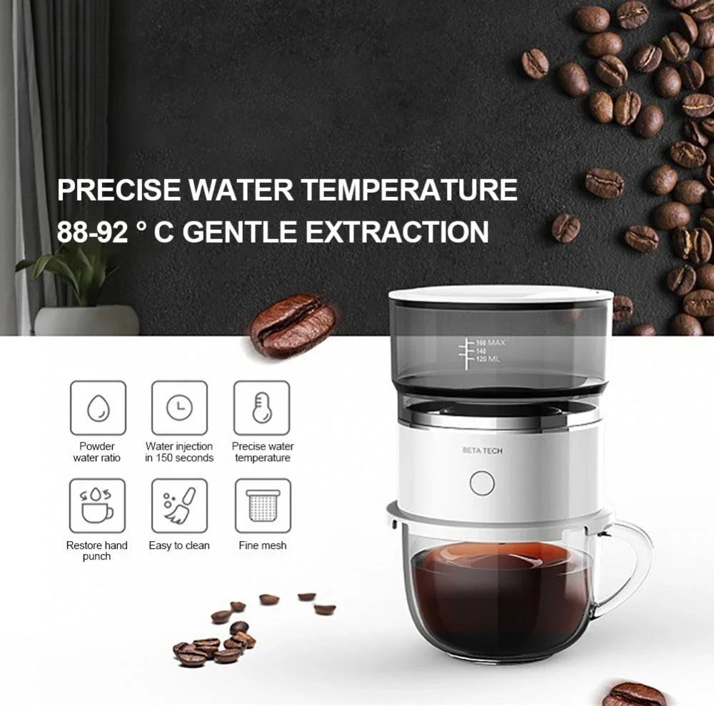 Valuemart Mini Hand-Pressed Coffee Maker with Coffee Grinder & Hand Drip Americano Brewer