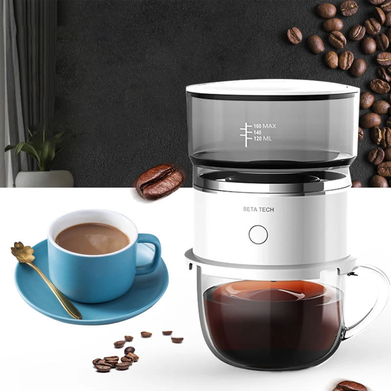Valuemart Mini Hand-Pressed Coffee Maker with Coffee Grinder & Hand Drip Americano Brewer